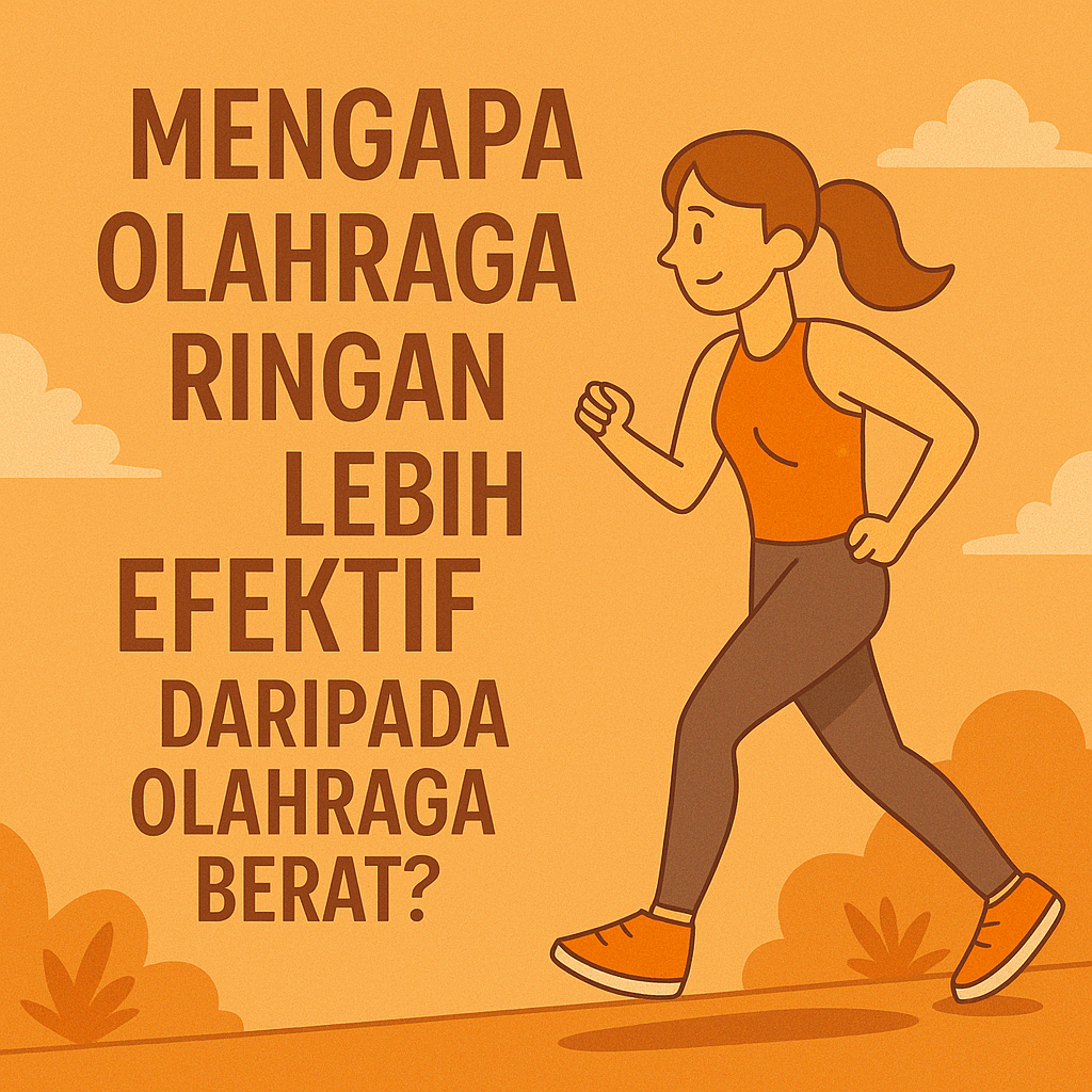 Mengapa Olahraga Ringan Lebih Efektif daripada Olahraga Berat?